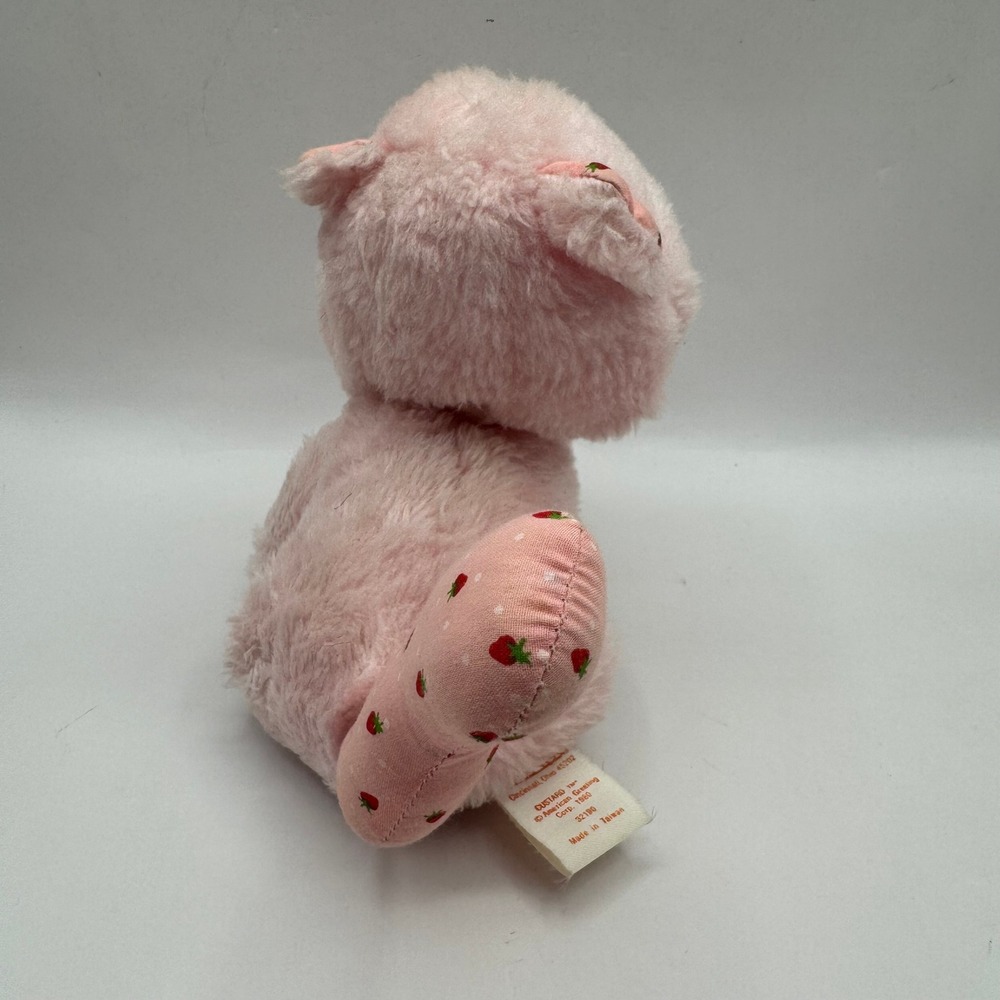 Kenner Custard Cat Plush Kids Small Pink 1980 Vintage Strawberry Shortcake Toy - Picture 5 of 9